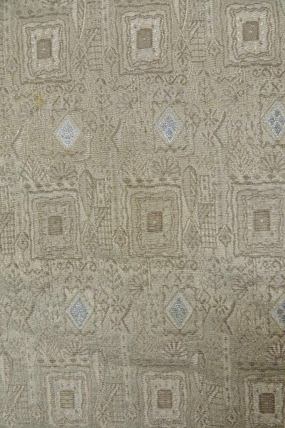 画像6: P0109Q 女性用 羽織   シルク（正絹） 灰色,  幾何学模様 【中古】【USED】【リサイクル】 ★★★☆☆【P0109Q】 (6)