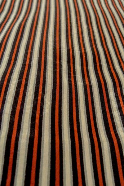 画像7: P0109R 女性用 羽織   シルク（正絹） 鮮やか赤色,  縞 【中古】【USED】【リサイクル】 ★☆☆☆☆【P0109R】 (7)