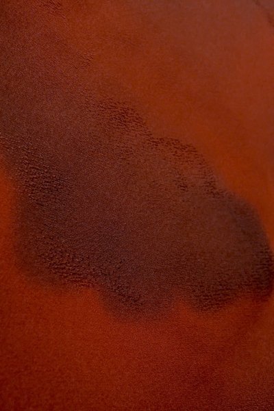 画像9: P0109S 女性用 羽織   シルク（正絹） 鮮やか朱赤,  雲 【中古】【USED】【リサイクル】 ★★★☆☆【P0109S】 (9)