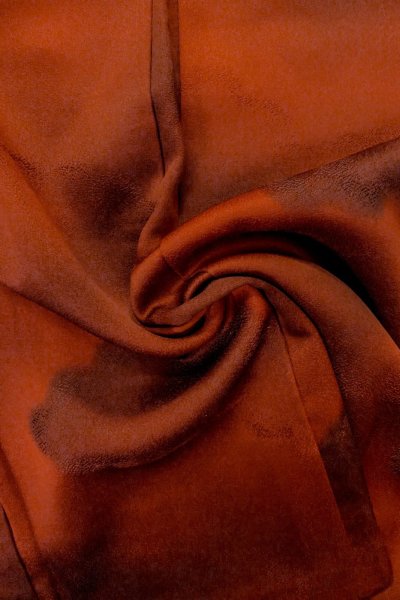 画像11: P0109S 女性用 羽織   シルク（正絹） 鮮やか朱赤,  雲 【中古】【USED】【リサイクル】 ★★★☆☆【P0109S】 (11)