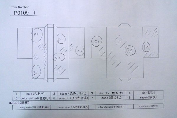 画像13: P0109T 女性用 羽織   シルク（正絹） 白,  花 【中古】【USED】【リサイクル】 ★★☆☆☆【P0109T】 (13)