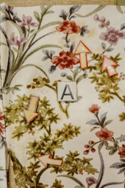 画像14: P0109T 女性用 羽織   シルク（正絹） 白,  花 【中古】【USED】【リサイクル】 ★★☆☆☆【P0109T】 (14)