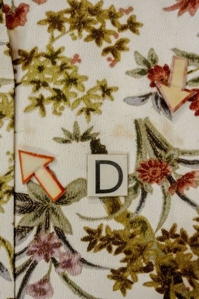 画像17: P0109T 女性用 羽織   シルク（正絹） 白,  花 【中古】【USED】【リサイクル】 ★★☆☆☆【P0109T】 (17)