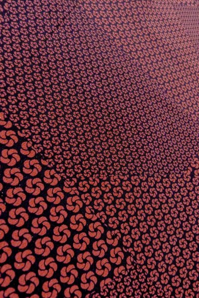 画像8: P0109U 女性用 羽織   シルク（正絹） 黒,  花 【中古】【USED】【リサイクル】 ★★★★☆【P0109U】 (8)