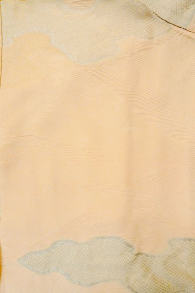 画像3: P0109V 女性用 羽織   シルク（正絹） 薄い桃色,  源氏雲 【中古】【USED】【リサイクル】 ★★☆☆☆【P0109V】 (3)