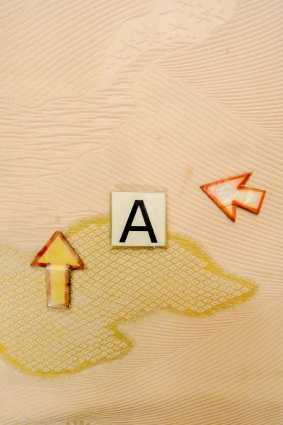 画像14: P0109V 女性用 羽織   シルク（正絹） 薄い桃色,  源氏雲 【中古】【USED】【リサイクル】 ★★☆☆☆【P0109V】 (14)