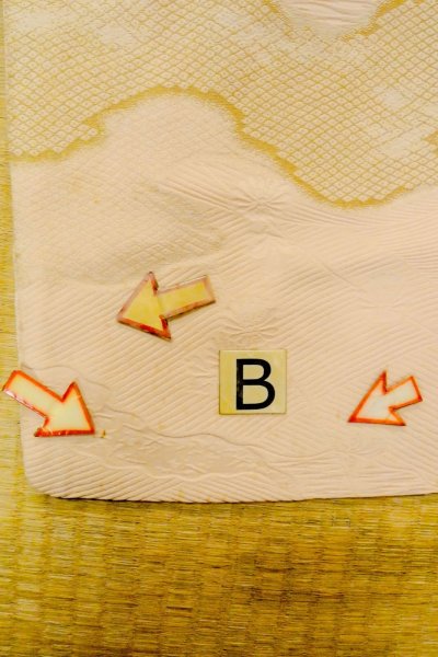 画像15: P0109V 女性用 羽織   シルク（正絹） 薄い桃色,  源氏雲 【中古】【USED】【リサイクル】 ★★☆☆☆【P0109V】 (15)