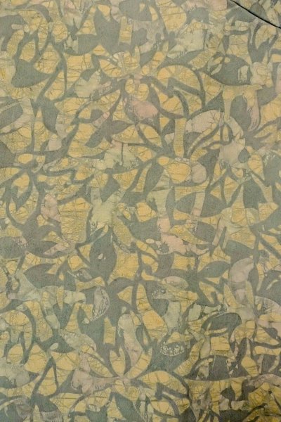 画像3: P0109W 女性用 羽織   シルク（正絹） 薄い灰色がかった水色,  抽象的模様 【中古】【USED】【リサイクル】 ★★☆☆☆【P0109W】 (3)