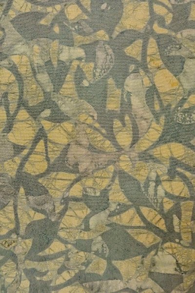 画像5: P0109W 女性用 羽織   シルク（正絹） 薄い灰色がかった水色,  抽象的模様 【中古】【USED】【リサイクル】 ★★☆☆☆【P0109W】 (5)