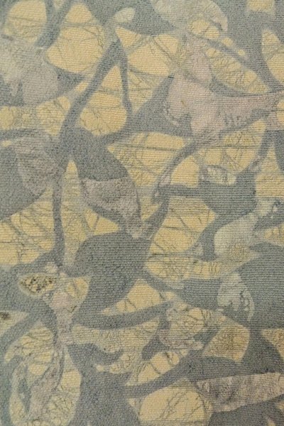 画像6: P0109W 女性用 羽織   シルク（正絹） 薄い灰色がかった水色,  抽象的模様 【中古】【USED】【リサイクル】 ★★☆☆☆【P0109W】 (6)