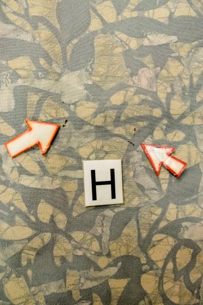 画像21: P0109W 女性用 羽織   シルク（正絹） 薄い灰色がかった水色,  抽象的模様 【中古】【USED】【リサイクル】 ★★☆☆☆【P0109W】 (21)