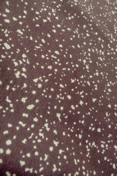 画像7: P0109Y 女性用 羽織   化繊 深い紫色,  小さな点々 【中古】【USED】【リサイクル】 ★★★☆☆【P0109Y】 (7)