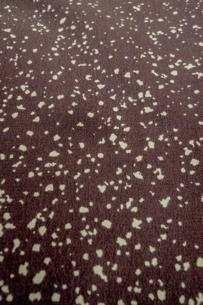 画像8: P0109Y 女性用 羽織   化繊 深い紫色,  小さな点々 【中古】【USED】【リサイクル】 ★★★☆☆【P0109Y】 (8)