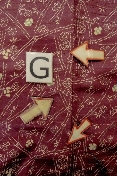 画像17: P0109Z 女性用 羽織   シルク（正絹） 深いえんじ,  笹 【中古】【USED】【リサイクル】 ★☆☆☆☆【P0109Z】 (17)