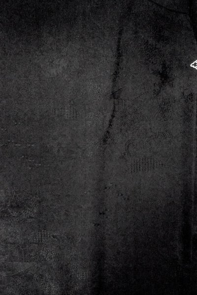 画像4: P0110D 女性用 羽織   シルク（正絹） 黒,  【中古】【USED】【リサイクル】 ★★★☆☆【P0110D】 (4)