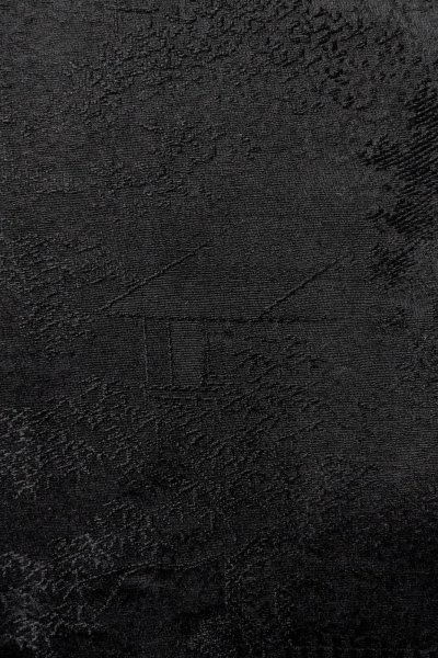 画像6: P0110D 女性用 羽織   シルク（正絹） 黒,  【中古】【USED】【リサイクル】 ★★★☆☆【P0110D】 (6)