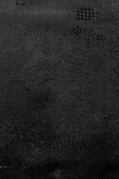 画像8: P0110D 女性用 羽織   シルク（正絹） 黒,  【中古】【USED】【リサイクル】 ★★★☆☆【P0110D】 (8)