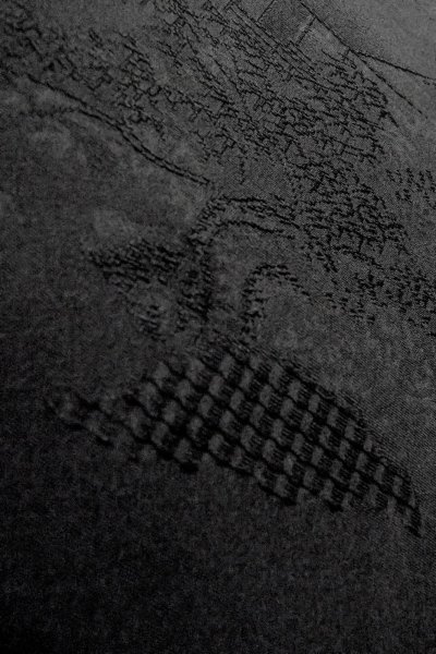 画像9: P0110D 女性用 羽織   シルク（正絹） 黒,  【中古】【USED】【リサイクル】 ★★★☆☆【P0110D】 (9)