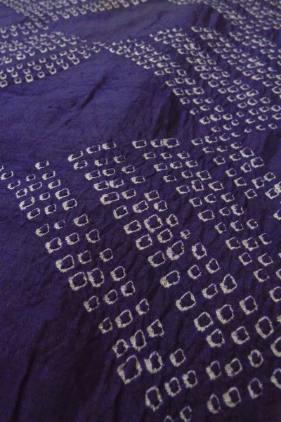 画像8: P0120A 女性用 羽織   シルク（正絹） 深い紫色,  かのこ 【中古】【USED】【リサイクル】 ★★☆☆☆【P0120A】 (8)