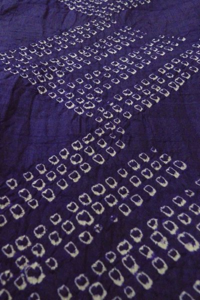 画像9: P0120A 女性用 羽織   シルク（正絹） 深い紫色,  かのこ 【中古】【USED】【リサイクル】 ★★☆☆☆【P0120A】 (9)