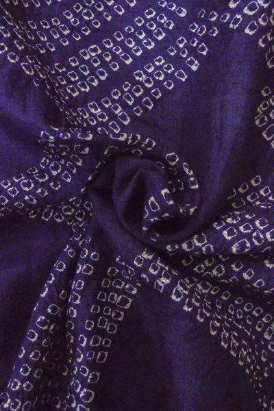 画像12: P0120A 女性用 羽織   シルク（正絹） 深い紫色,  かのこ 【中古】【USED】【リサイクル】 ★★☆☆☆【P0120A】 (12)