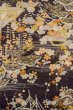 画像5: P0120B 女性用 羽織   シルク（正絹） 深い藤色,  菊 【中古】【USED】【リサイクル】 ★★☆☆☆【P0120B】 (5)