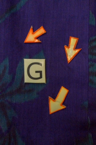 画像20: P0120F 女性用 羽織   シルク（正絹） 深い紫色,  ぼたん 【中古】【USED】【リサイクル】 ★★☆☆☆【P0120F】 (20)