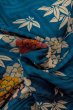 画像12: P0120G 女性用 羽織   シルク（正絹） 灰色がかった青,  ぼたん 【中古】【USED】【リサイクル】 ★★☆☆☆【P0120G】 (12)