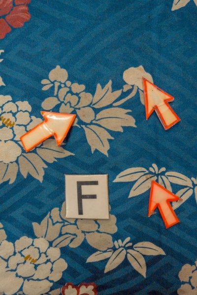 画像19: P0120G 女性用 羽織   シルク（正絹） 灰色がかった青,  ぼたん 【中古】【USED】【リサイクル】 ★★☆☆☆【P0120G】 (19)