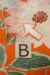 画像15: P0120I 女性用 羽織   シルク（正絹） 鮮やか橙色,  花 【中古】【USED】【リサイクル】 ★★★☆☆【P0120I】 (15)