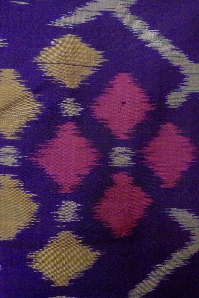 画像6: P0120J 女性用 羽織   シルク（正絹） 深い紫色,  菱 【中古】【USED】【リサイクル】 ★★★☆☆【P0120J】 (6)