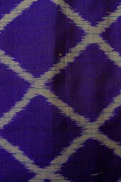 画像7: P0120J 女性用 羽織   シルク（正絹） 深い紫色,  菱 【中古】【USED】【リサイクル】 ★★★☆☆【P0120J】 (7)