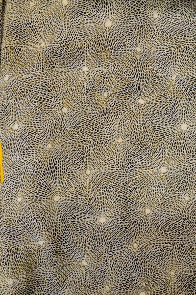 画像3: P0123D 女性用 羽織   シルク（正絹） 黒,  花 【中古】【USED】【リサイクル】 ★★★★☆【P0123D】 (3)