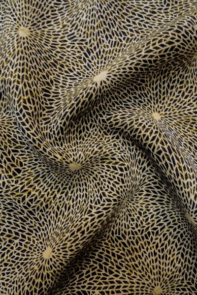 画像11: P0123D 女性用 羽織   シルク（正絹） 黒,  花 【中古】【USED】【リサイクル】 ★★★★☆【P0123D】 (11)