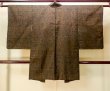 画像2: P0123E 女性用 羽織   シルク（正絹） 深い茶色,  抽象的模様 【中古】【USED】【リサイクル】 ★★★★☆【P0123E】 (2)