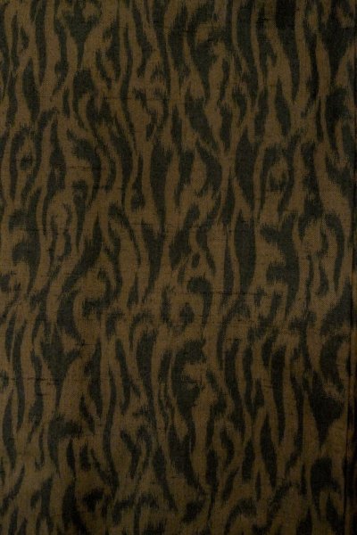 画像5: P0123E 女性用 羽織   シルク（正絹） 深い茶色,  抽象的模様 【中古】【USED】【リサイクル】 ★★★★☆【P0123E】 (5)