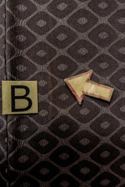 画像14: P0123F 女性用 羽織   シルク（正絹） 灰色がかった淡い紫色,  菱 【中古】【USED】【リサイクル】 ★★☆☆☆【P0123F】 (14)