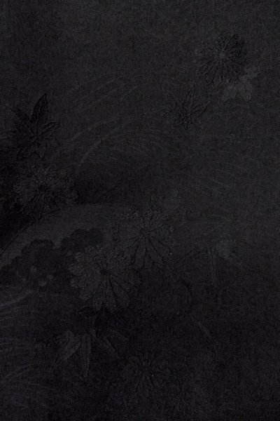 画像6: P0123G 女性用 羽織   シルク（正絹） 黒,  【中古】【USED】【リサイクル】 ★★★★☆【P0123G】 (6)