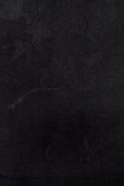 画像7: P0123G 女性用 羽織   シルク（正絹） 黒,  【中古】【USED】【リサイクル】 ★★★★☆【P0123G】 (7)