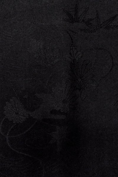 画像8: P0123G 女性用 羽織   シルク（正絹） 黒,  【中古】【USED】【リサイクル】 ★★★★☆【P0123G】 (8)