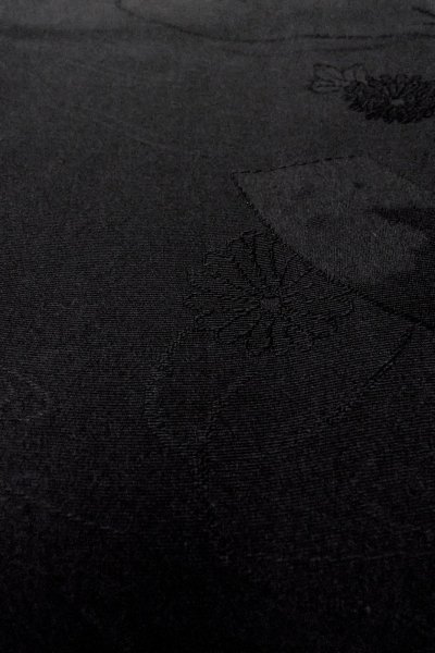 画像11: P0123G 女性用 羽織   シルク（正絹） 黒,  【中古】【USED】【リサイクル】 ★★★★☆【P0123G】 (11)