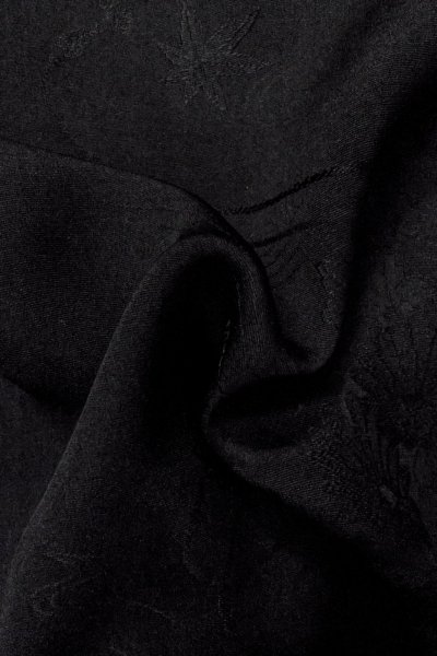 画像12: P0123G 女性用 羽織   シルク（正絹） 黒,  【中古】【USED】【リサイクル】 ★★★★☆【P0123G】 (12)