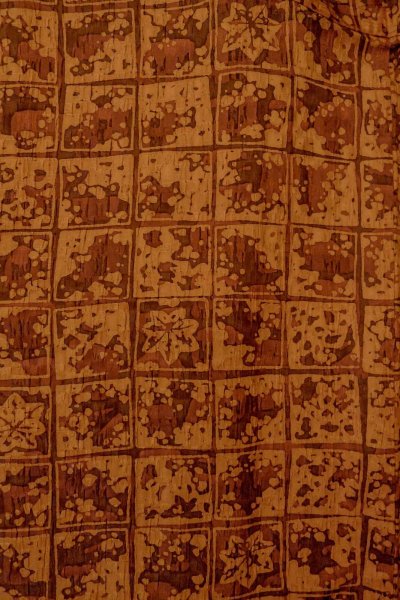 画像3: P0123J 女性用 羽織   シルク（正絹） 深い橙色,  もみじ 【中古】【USED】【リサイクル】 ★★★★☆【P0123J】 (3)