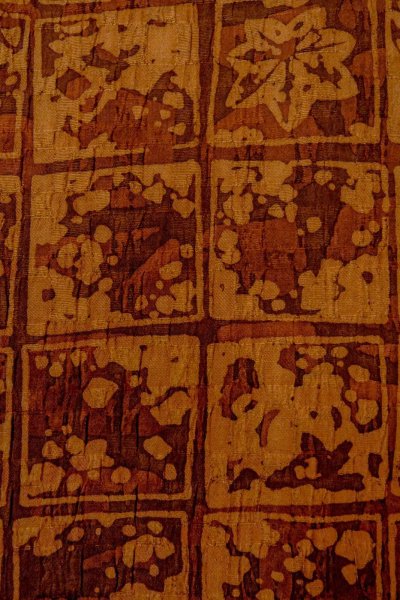 画像6: P0123J 女性用 羽織   シルク（正絹） 深い橙色,  もみじ 【中古】【USED】【リサイクル】 ★★★★☆【P0123J】 (6)