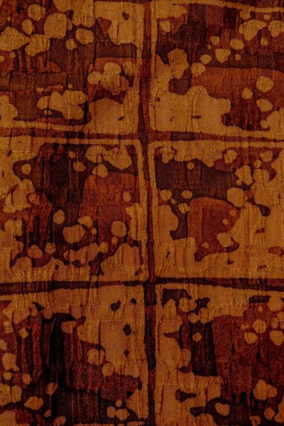 画像7: P0123J 女性用 羽織   シルク（正絹） 深い橙色,  もみじ 【中古】【USED】【リサイクル】 ★★★★☆【P0123J】 (7)