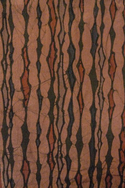 画像3: P0123L 女性用 羽織   シルク（正絹） 灰色がかったえんじ,  氷割 【中古】【USED】【リサイクル】 ★★★☆☆【P0123L】 (3)