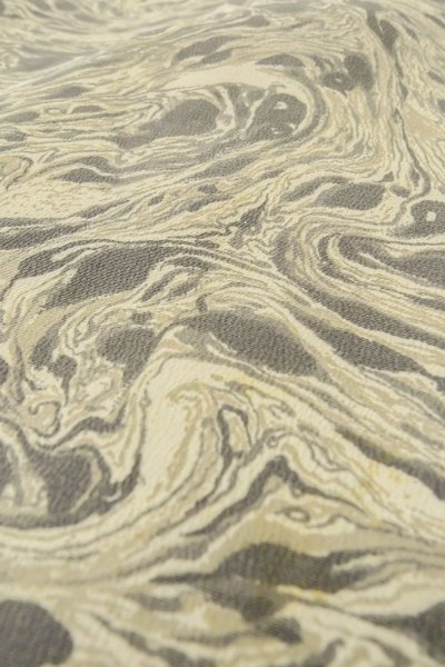 画像10: P0123M 女性用 羽織   シルク（正絹） 灰色,  もみじ 【中古】【USED】【リサイクル】 ★★☆☆☆【P0123M】 (10)