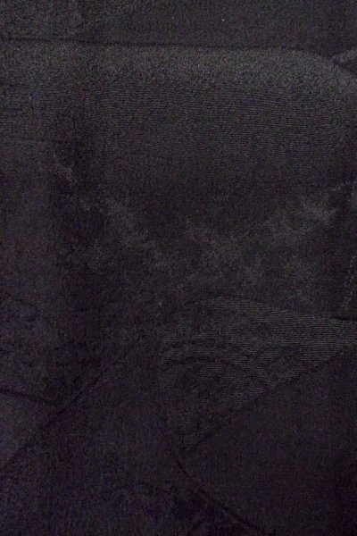 画像8: P0123O 女性用 羽織   シルク（正絹） 黒,  【中古】【USED】【リサイクル】 ★★★☆☆【P0123O】 (8)