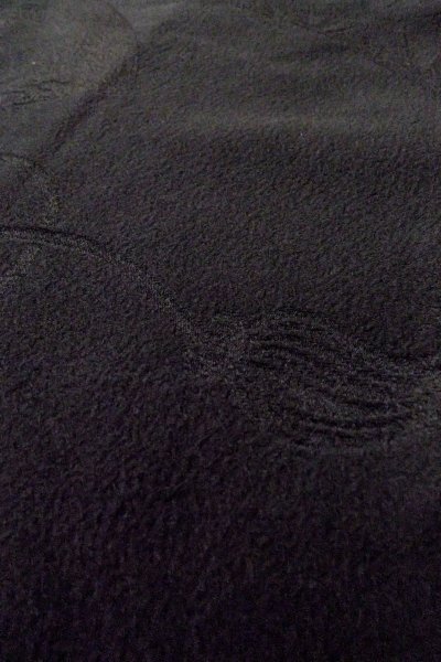 画像9: P0123O 女性用 羽織   シルク（正絹） 黒,  【中古】【USED】【リサイクル】 ★★★☆☆【P0123O】 (9)