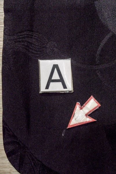 画像15: P0123O 女性用 羽織   シルク（正絹） 黒,  【中古】【USED】【リサイクル】 ★★★☆☆【P0123O】 (15)